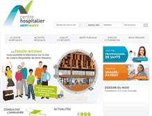 Tablet Screenshot of hopital-saintnazaire.fr